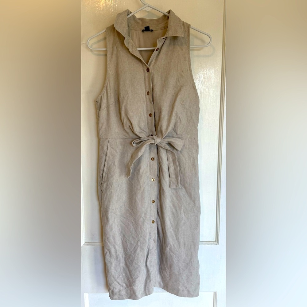 Ann Taylor Belted Shirt Dress